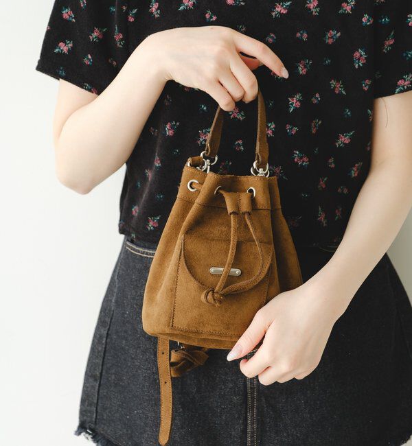  「【2026SSカタログ/4色展開】スエードミニバッグ」|トートバッグ|