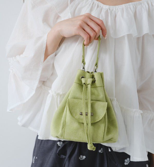  「【2026SSカタログ/4色展開】スエードミニバッグ」|トートバッグ|