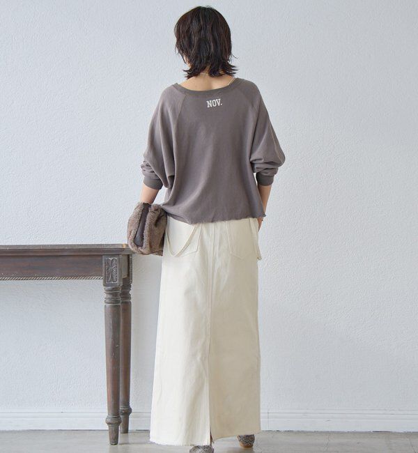  「【MONN.:.(モン)】LOOSE DENIM SKIRT」|スカート|