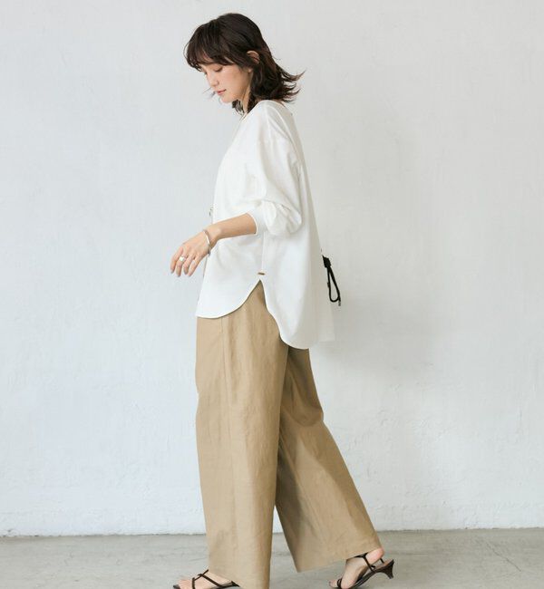  「【新色追加/着回し力抜群】キュプラカットプルオーバー」|Tシャツ・カットソー|