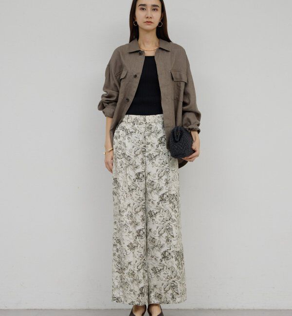  「リネンミリタリーシャツブルゾン」|ベスト・ジレ|