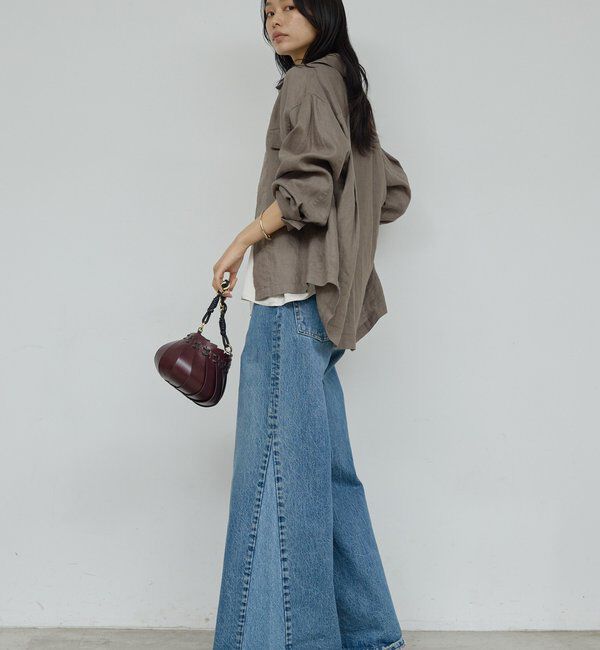  「リネンミリタリーシャツブルゾン」|ベスト・ジレ|