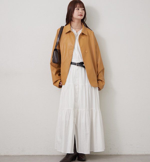  「レザーシャツジャケット」|ブルゾン・スタジャン|