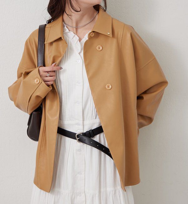  「レザーシャツジャケット」|ブルゾン・スタジャン|