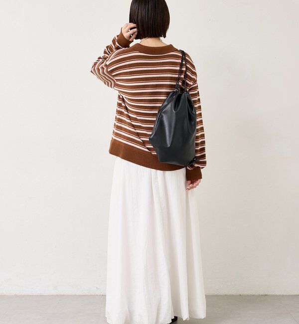  「マルチボーダーポロニット」|ニット・セーター|