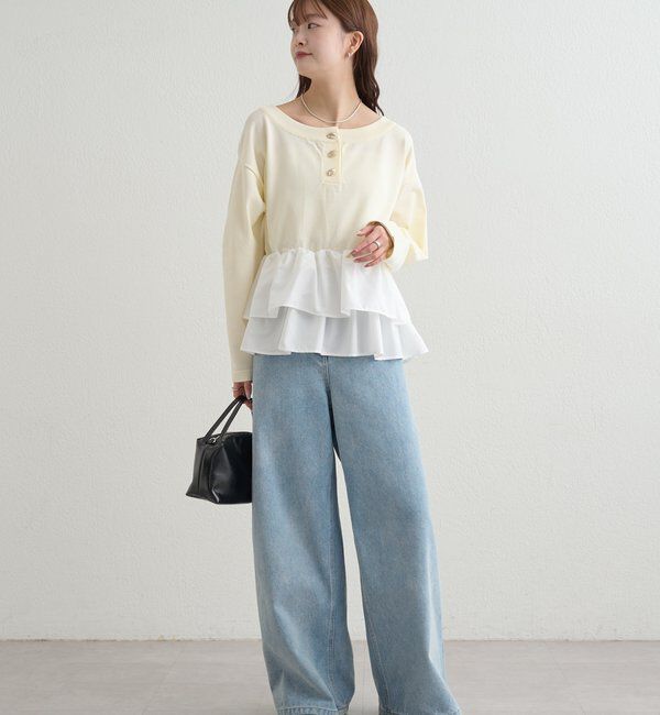  「ペプラムヘンリーニット」|ニット・セーター|