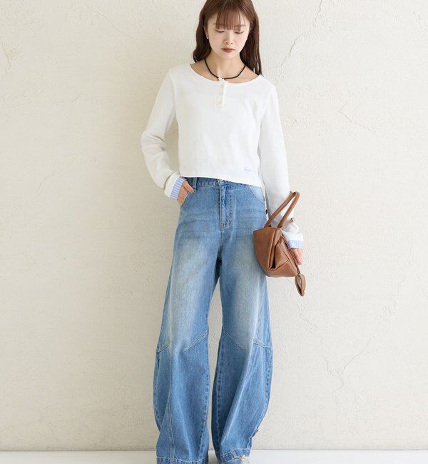  「ヘンリーネックチビロンT」|Tシャツ・カットソー|