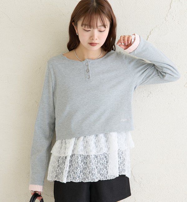  「ヘンリーネックチビロンT」|Tシャツ・カットソー|