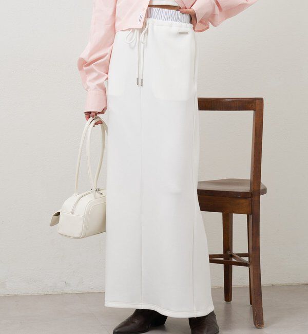 「Wベルトスウェットスカート」|スカート|