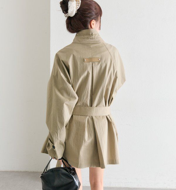  「スタンドカラーミドルトレンチ」|トレンチコート|