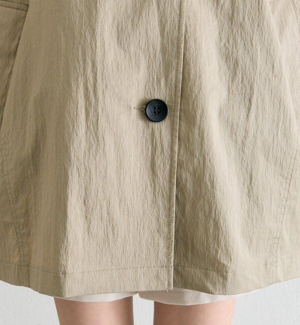  「スタンドカラーミドルトレンチ」|トレンチコート|