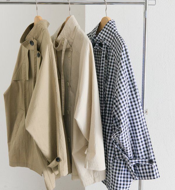  「スタンドカラーミドルトレンチ」|トレンチコート|