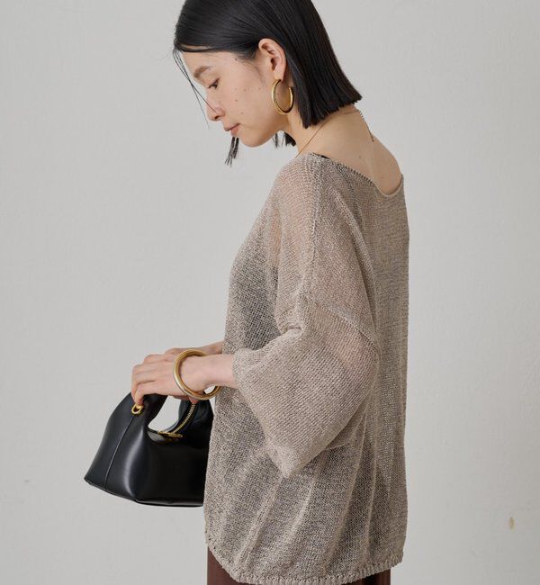  「ラメニットプルオーバー」|ニット・セーター|