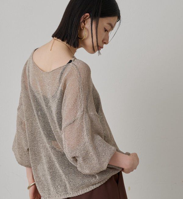  「ラメニットプルオーバー」|ニット・セーター|