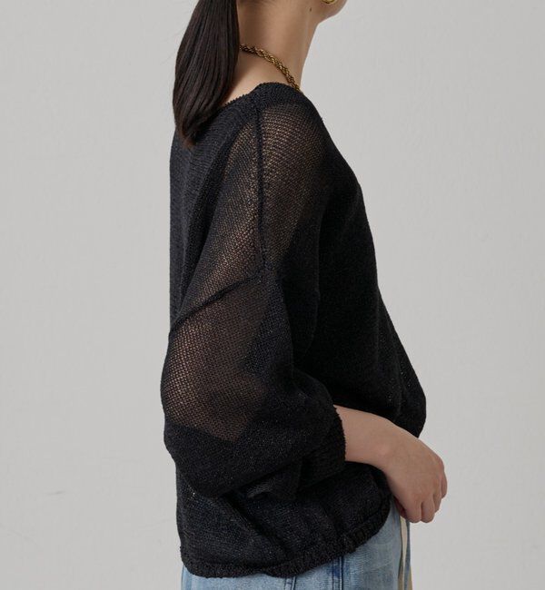  「ラメニットプルオーバー」|ニット・セーター|