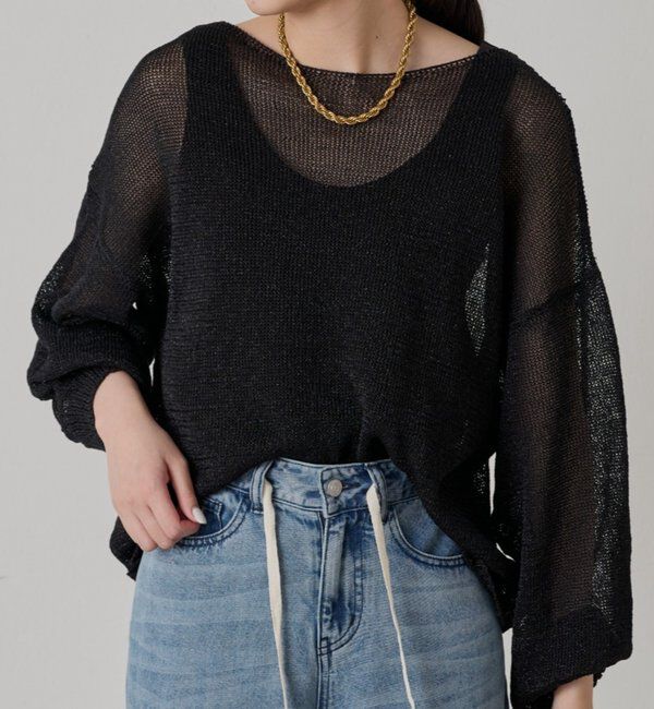  「ラメニットプルオーバー」|ニット・セーター|