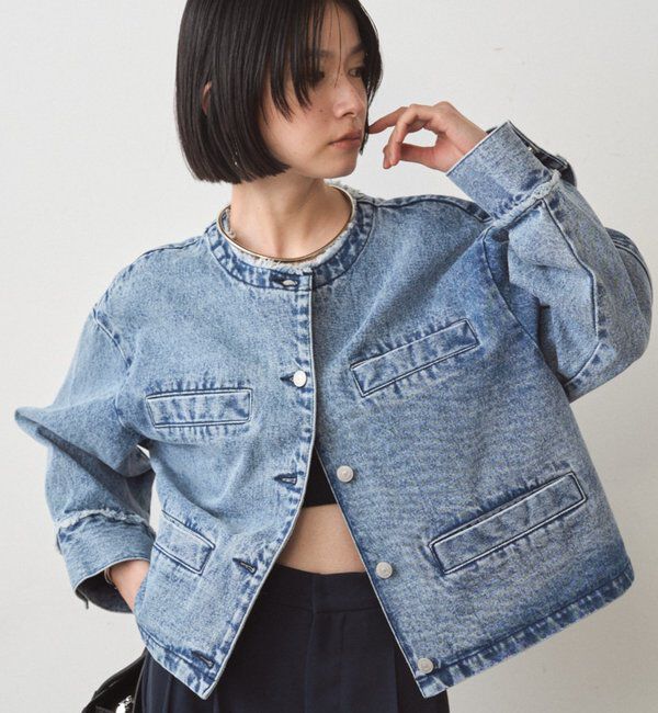  「デニムショートジャケット」|ベスト・ジレ|