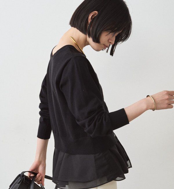  「ペプラムニットカーデ」|ニット・セーター|