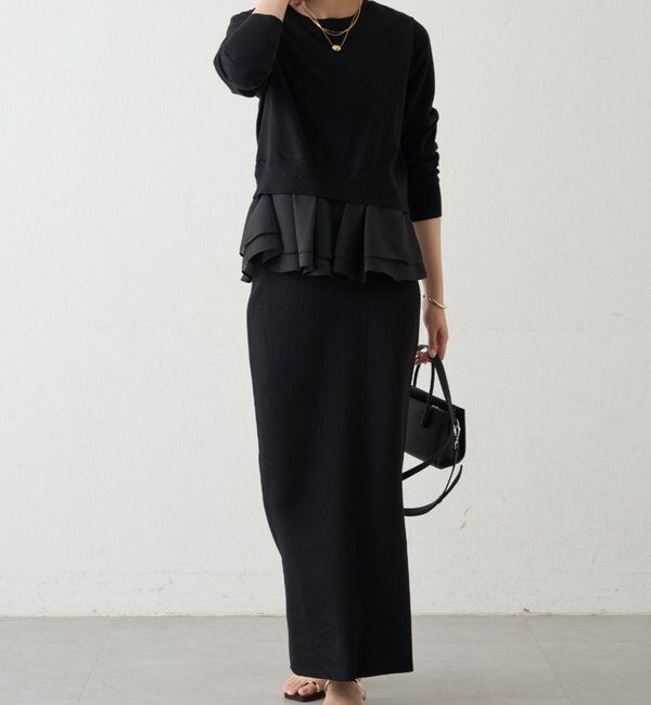  「ペプラムニットカーデ」|ニット・セーター|