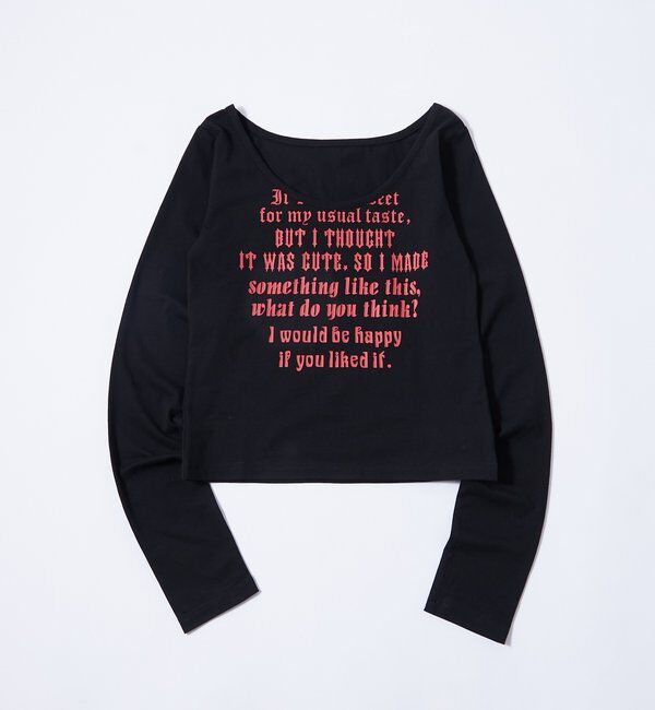  「【WEB限定】フレーズロゴトップス」|Tシャツ・カットソー|