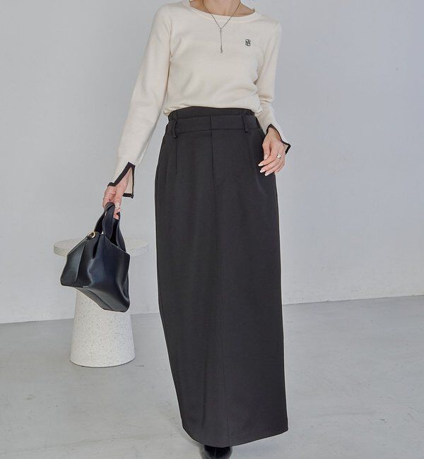  「1ポイントバイカラーニット」|ニット・セーター|