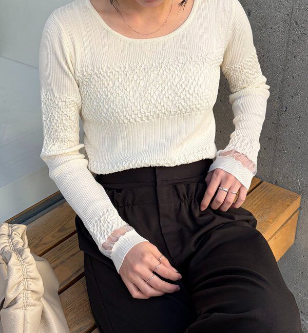  「シャーリングニット」|ニット・セーター|