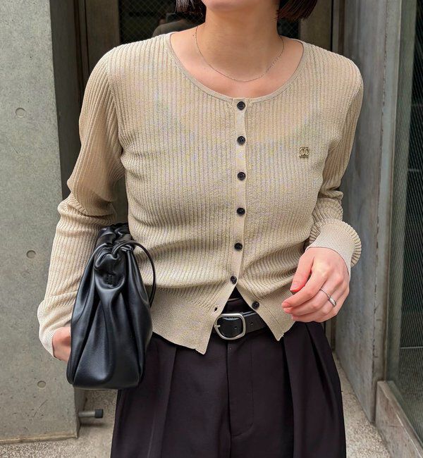  「シアーリブカーディガン」|カーディガン|