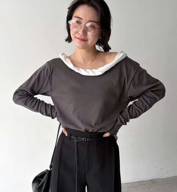  「バルーンネックロンT」|Tシャツ・カットソー|