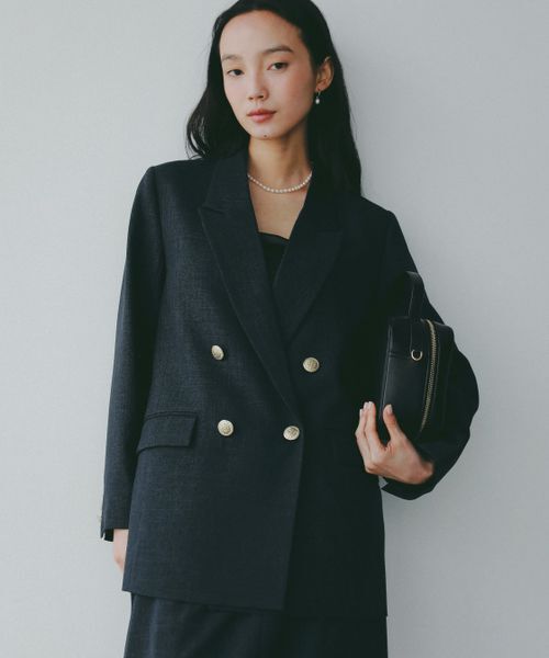 A part by 「【セットアップ着用可能】LNTテーラードジャケット」|テーラードジャケット|ネイビー