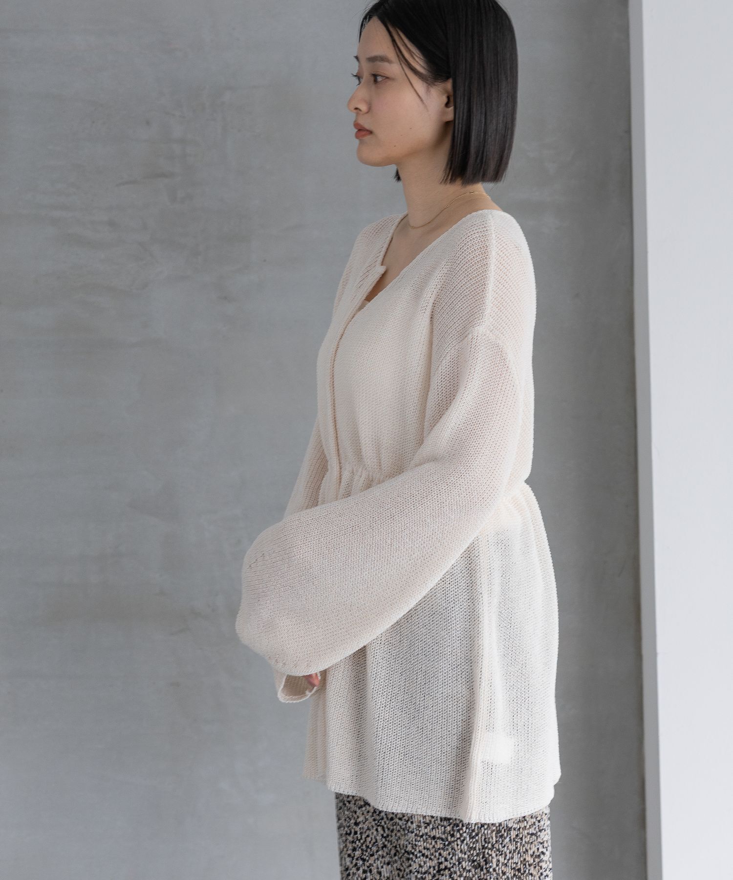 A part by 「リネンコンドロストカーディガン」|ニット・セーター|