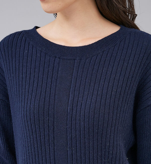 collex「【セットアップ対応】フロント スリット リブプルオーバー」|ニット・セーター|