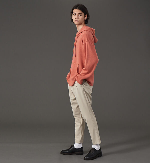 ABAHOUSE「フルニードル リラックス プルオーバー ニット パーカー」|ニット・セーター|