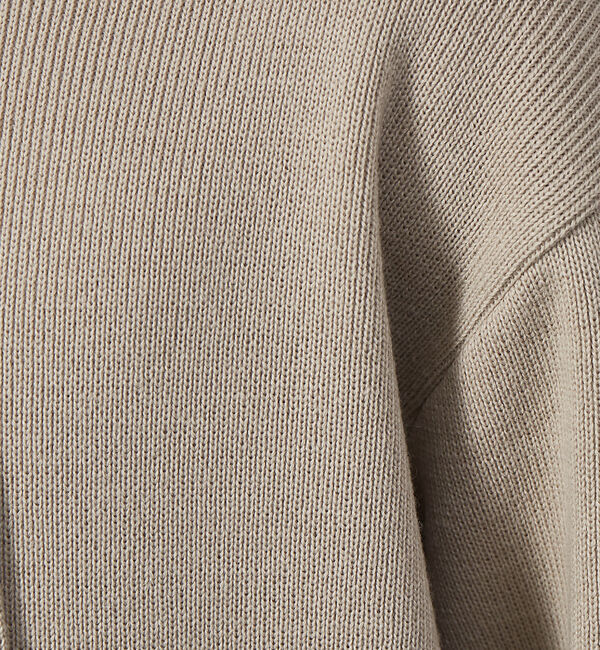 ABAHOUSE「フルニードル リラックス プルオーバー ニット パーカー」|ニット・セーター|