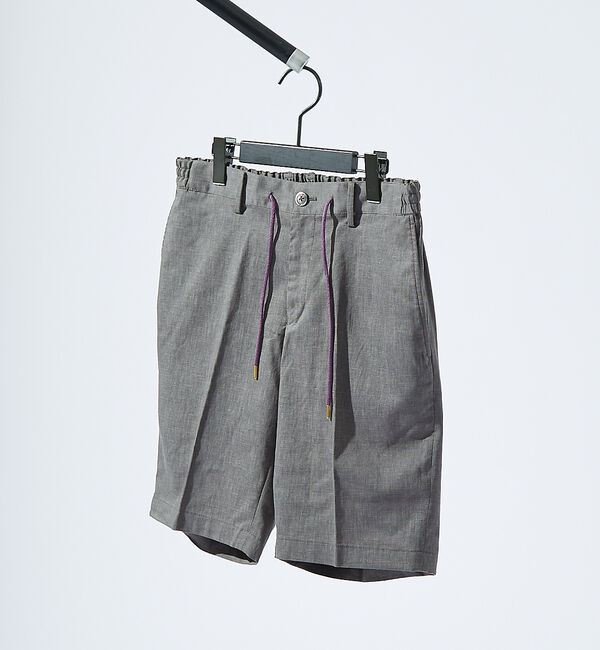 ABAHOUSE「ソロストレッチ リネン イージーショートパンツ / セットアップ対応」|その他|ブラウン系その他2