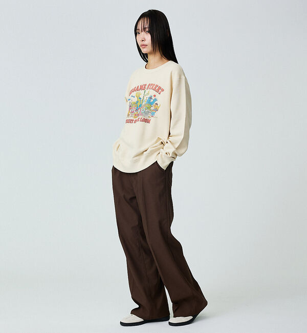 ABAHOUSE「【FRUIT OF THE LOOM】ロングスリーブ甘編み裏毛1/スウェット【W」|スウェット・ジャージ|