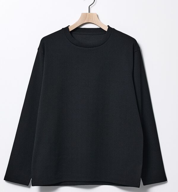 ABAHOUSE「ヘリンボーン ジャガード 長袖Tシャツ」|Tシャツ・カットソー|