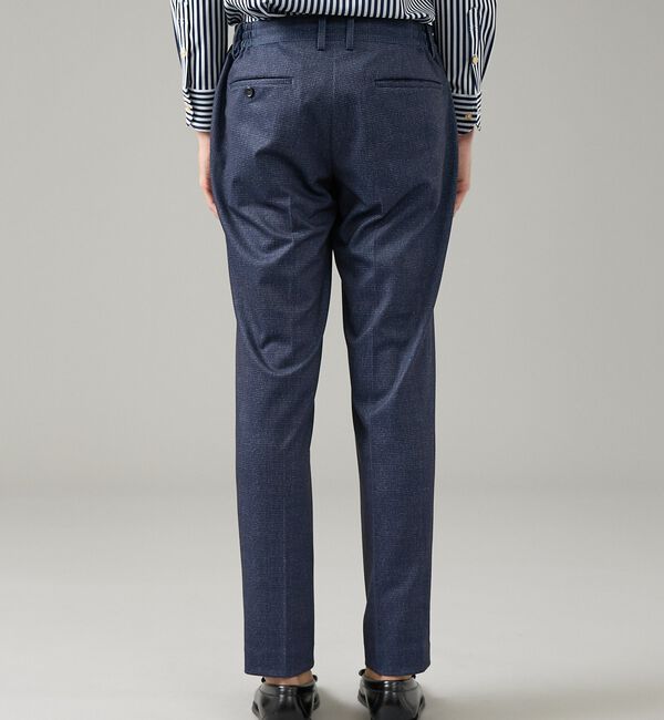 ABAHOUSE「【セットアップ対応】チェック柄 ライトポンチ イージースラックス / ストレッチ」|スラックス|