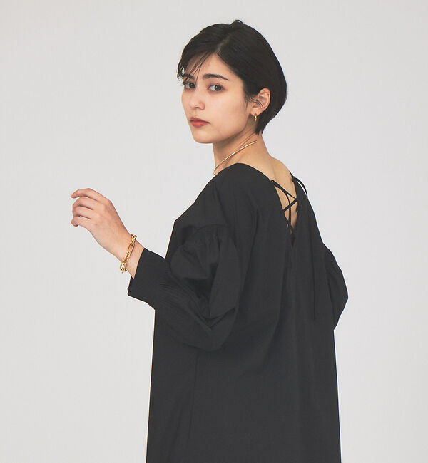 Rouge vif「2WAY袖プリーツワンピース」|ワンピース|