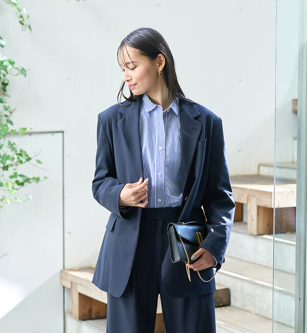 Rouge vif「【セットアップ対応】ビッグシルエットシングルジャケット」|テーラードジャケット|