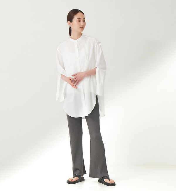 qualite「《セットアップ対応》リブニットスリットパンツ」|その他|