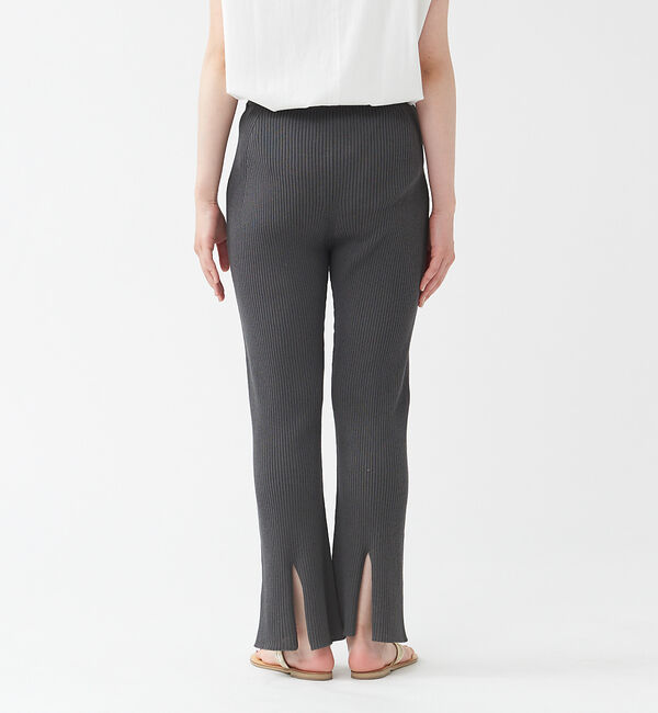 qualite「《セットアップ対応》リブニットスリットパンツ」|その他|