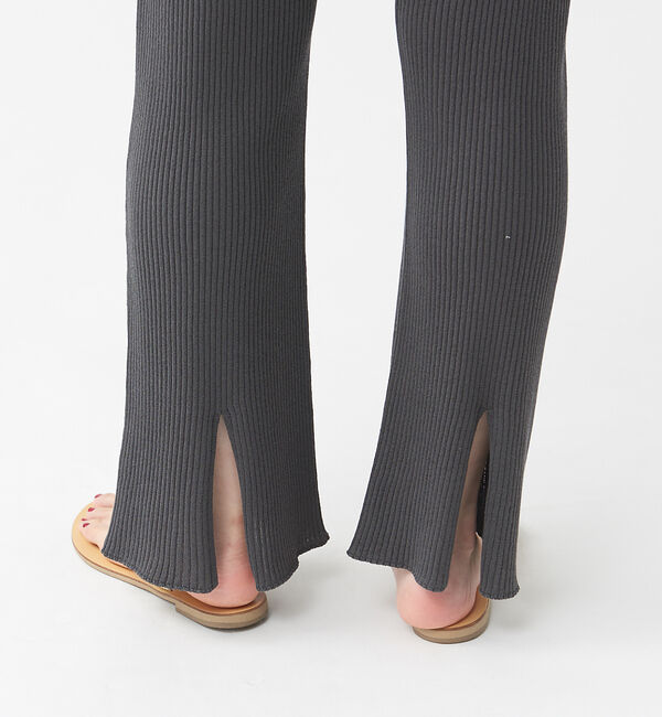 qualite「《セットアップ対応》リブニットスリットパンツ」|その他|