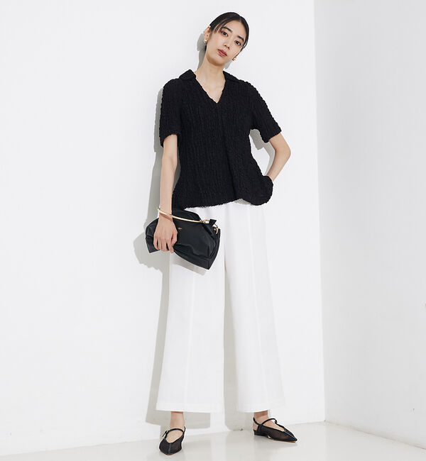 qualite「撥水ツイルワイドパンツ」|その他|