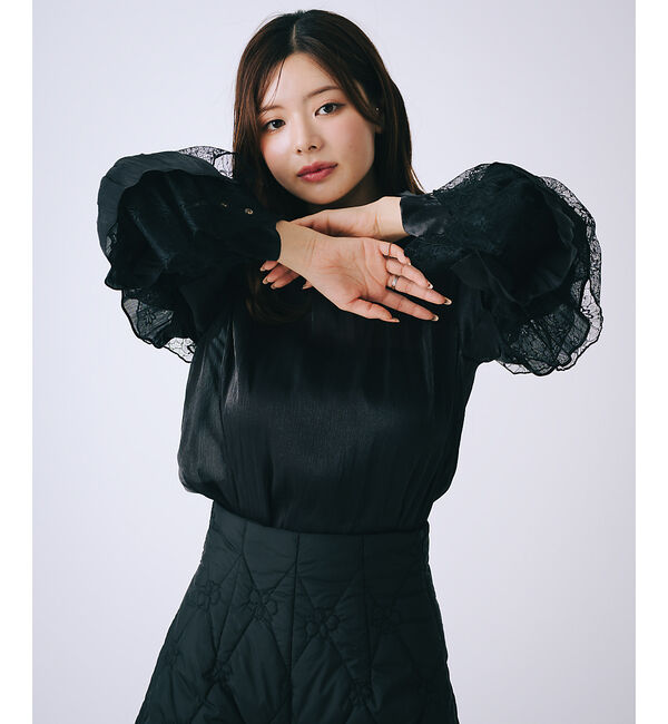 SELFIST「ラッフルフリルスリーブブラウス」|シャツ・ブラウス|