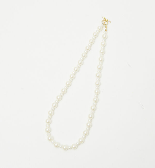 abahouse mavie「シングルミックスパールネックレス」|ネックレス|ホワイト