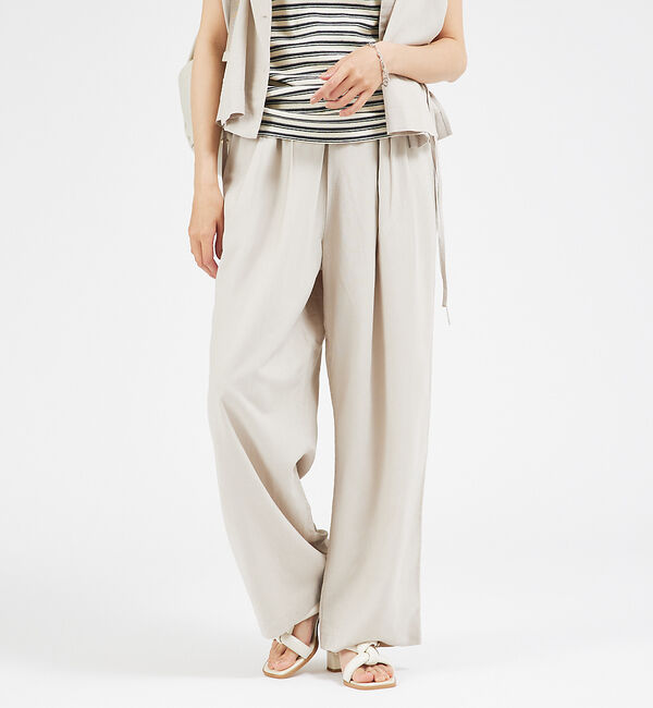 abahouse mavie「【セットアップ対応】レーヨンリネンワイドパンツ」|その他|