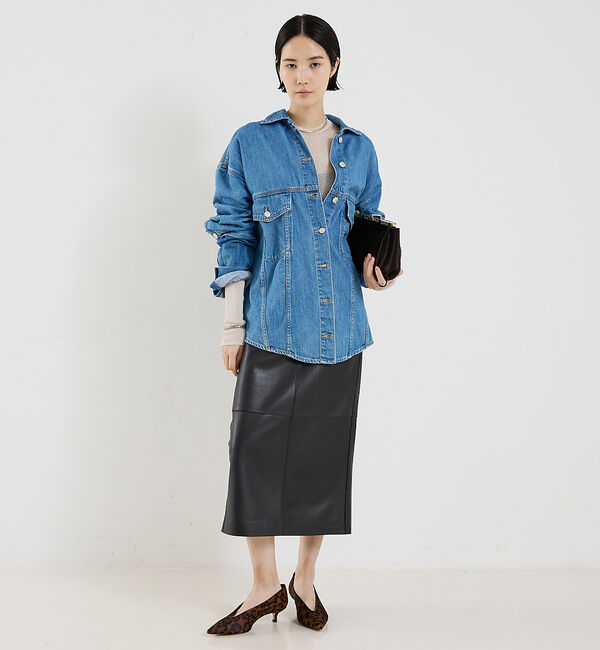 The Store by C' 「【Le Monde Beryl】BABOUCHE KITTEN HEEL／レオパ」|パンプス|