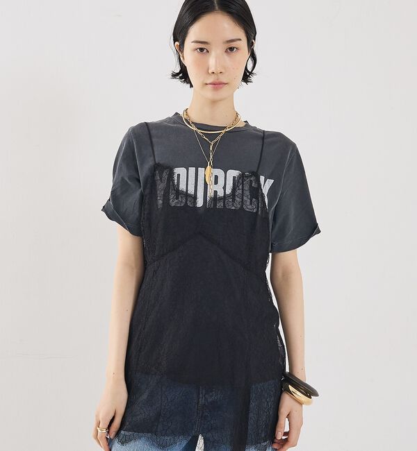 The Store by C' 「【REMI RELIEF】【別注】YOU ROCKツアーTee柄半袖カットソー【」|Tシャツ・カットソー|