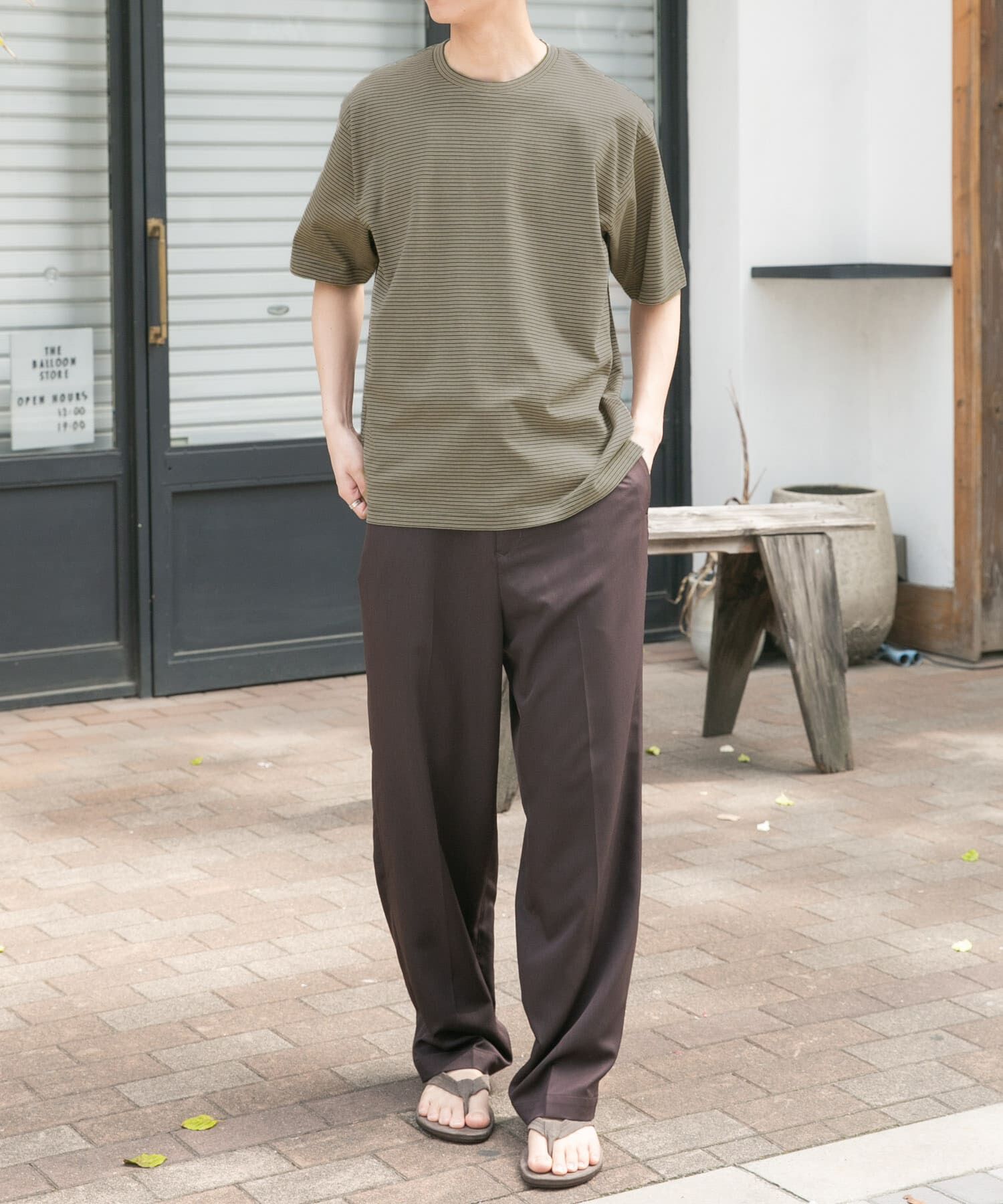 URBAN RESEARCH DOORS「FORK&SPOON　マルチカラーボーダーTシャツ」|Tシャツ・カットソー|