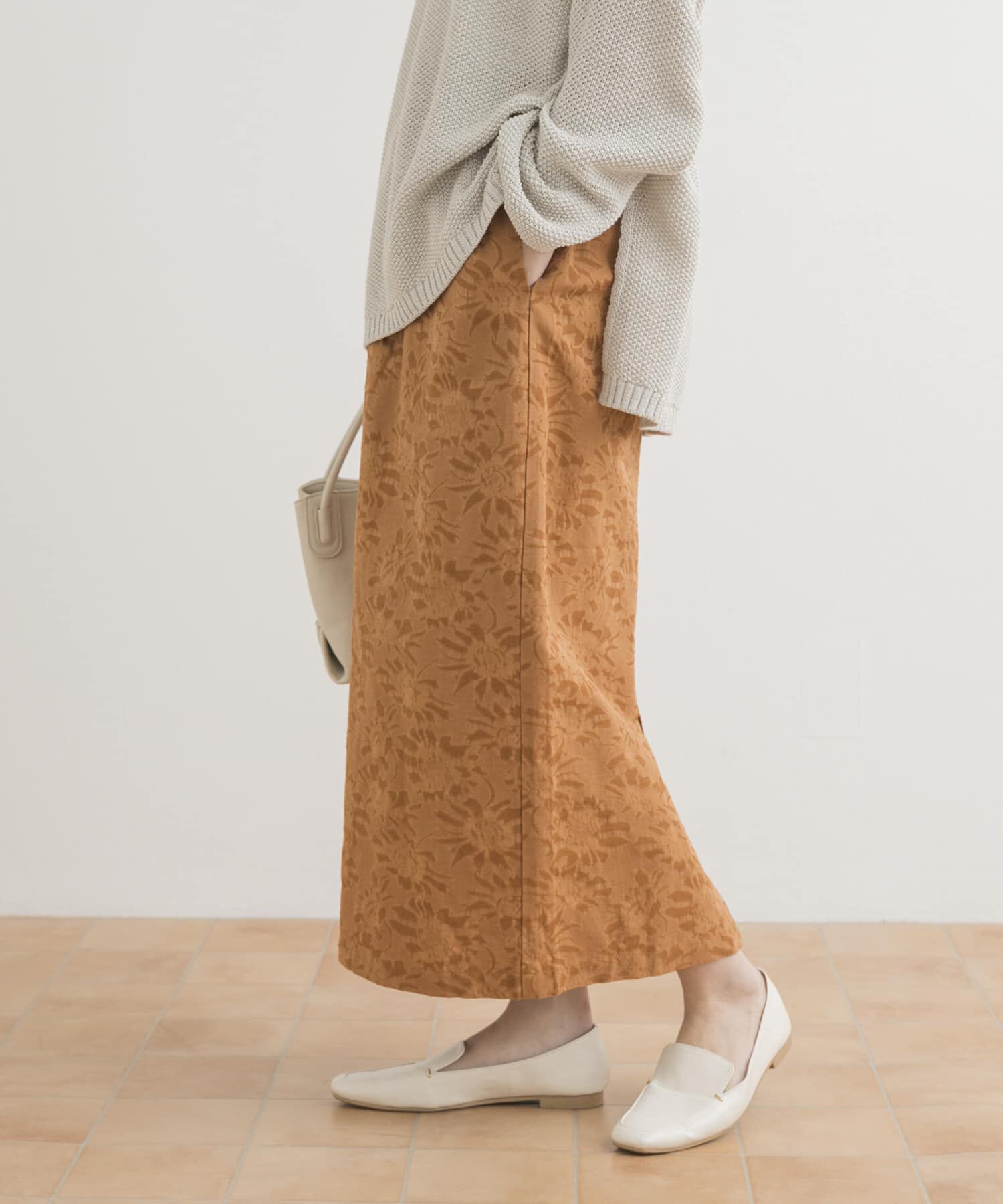 URBAN RESEARCH DOORS「ジャガードストレートスカート」|スカート|